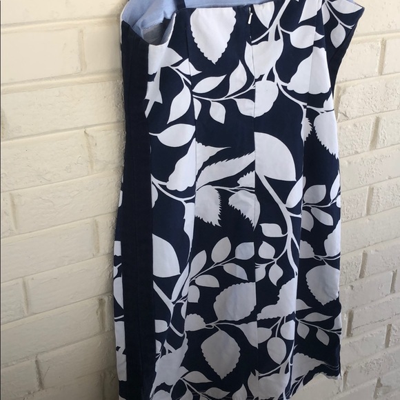 Tommy Hilfiger Blue & White Floral Pencil Dress 8 - Picture 5 of 5